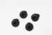 Grip Screw, Black, Whorl, 4 pieces - S-FSB-W-4